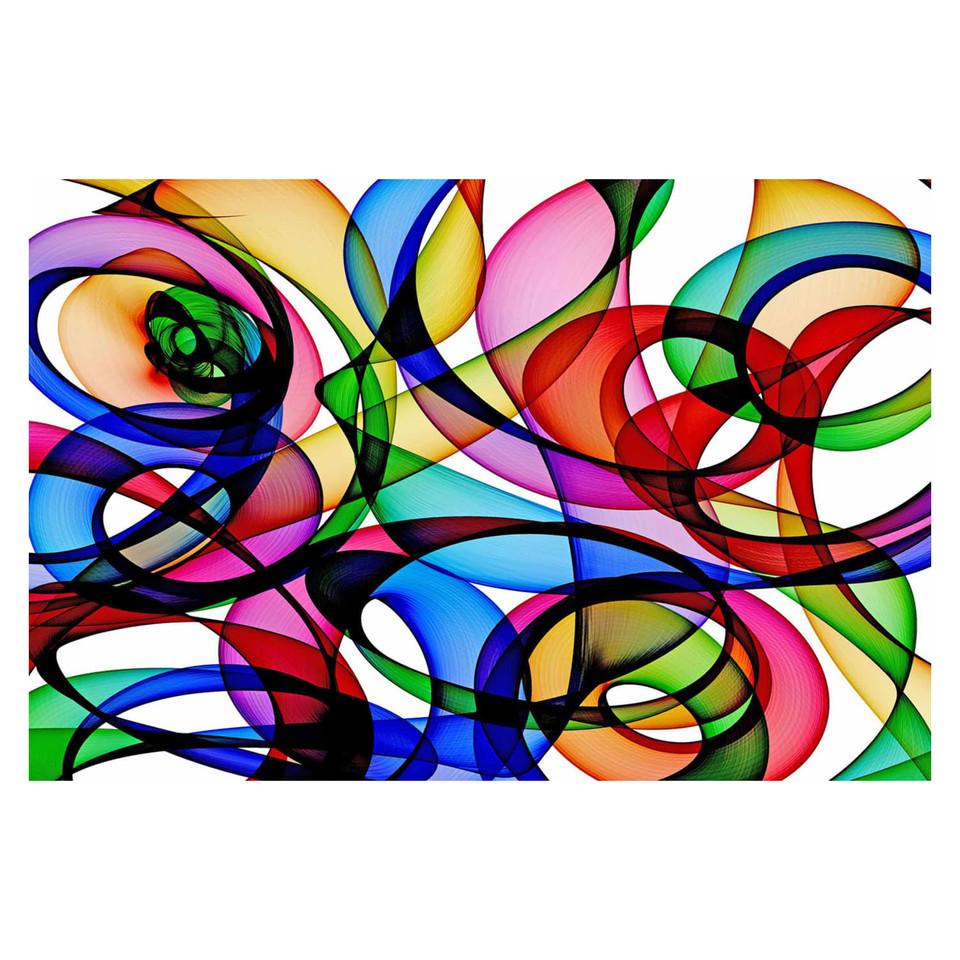 Wall Art & Mirrors |  ABSTRACT CIRCLES GLASS Multi Color Home Décor Multi Color