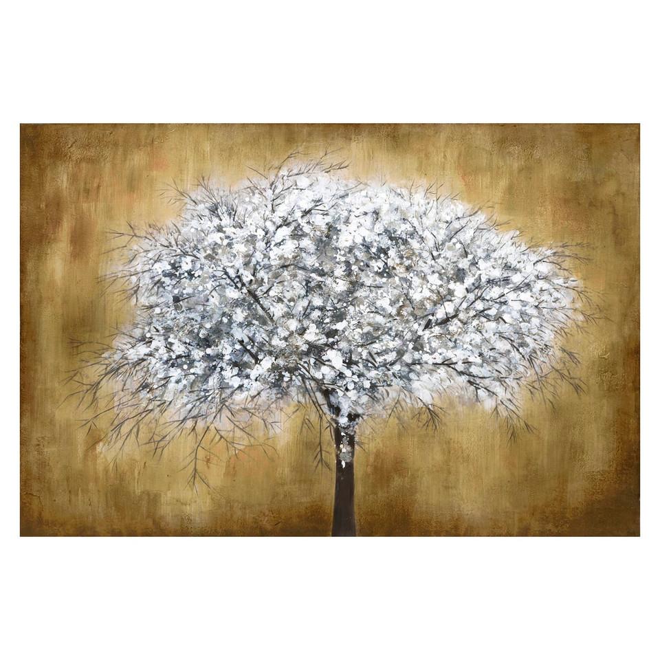 Wall Art & Mirrors |  ABSTRACT TREE BLOOM GLASS Brown Home Décor Brown