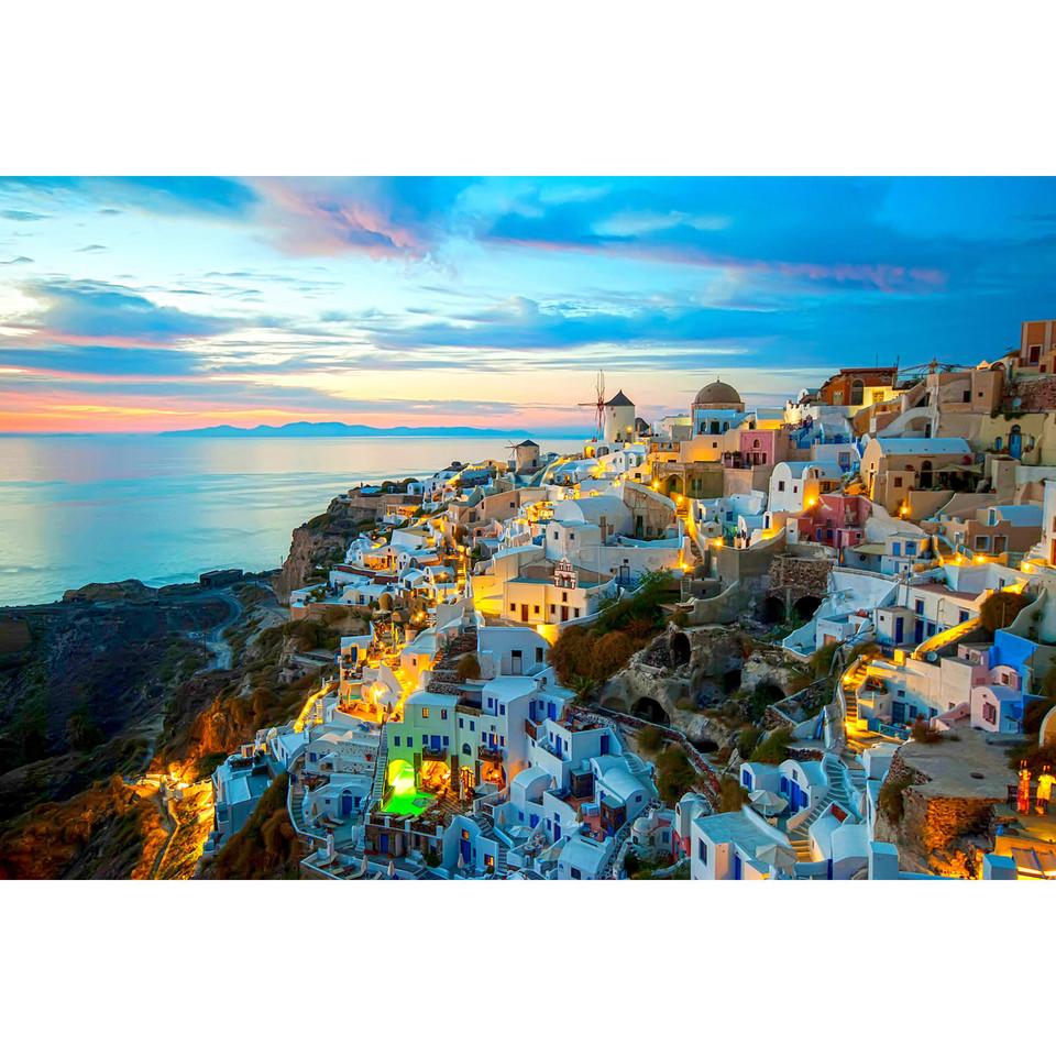 Wall Art & Mirrors |  SANTORINI GREECE GLASS Multi Color Home Décor Multi Color