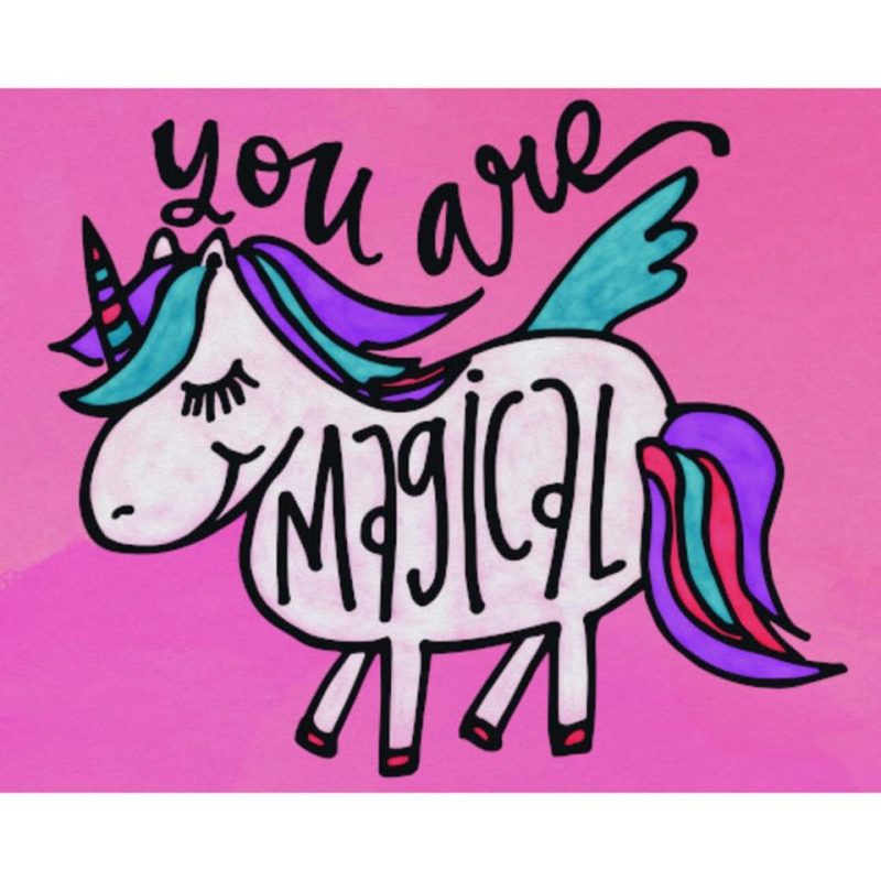 Wall Art & Mirrors |  Youth Magical Unicorn Pink Home Décor Pink