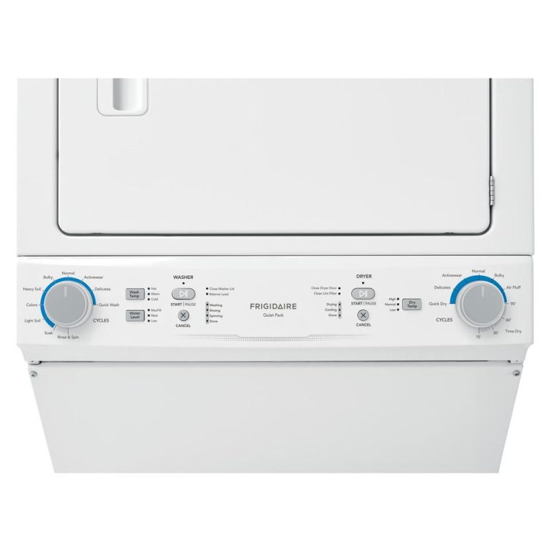 Washer and Dryer Combos |  Frigidaire Electric Washer/Dryer Laundry Center – 3.9 Cu. Ft Washer and 5.6 cu. ft. Dryer White Washer & Dryer Combos Washer & Dryer Combos