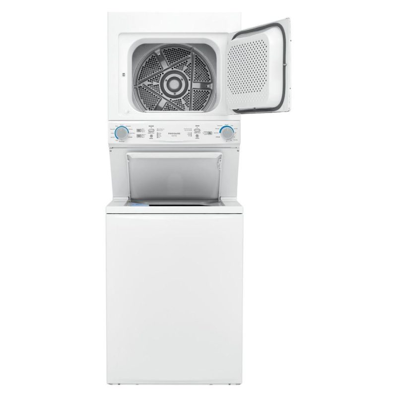 Washer and Dryer Combos |  Frigidaire Electric Washer/Dryer Laundry Center – 3.9 Cu. Ft Washer and 5.6 cu. ft. Dryer White Washer & Dryer Combos Washer & Dryer Combos