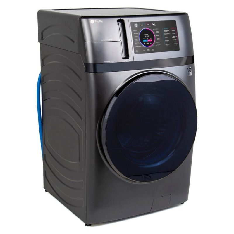 Washer and Dryer Combos |  GE Profile – UltraFast 4.8 cu. ft. Large Capacity All-in-One Washer/Dryer Combo with Ventless Heat Pump Technology – Carbon Graphite – PFQ97HSPVDS Gray Washer & Dryer Combos Gray