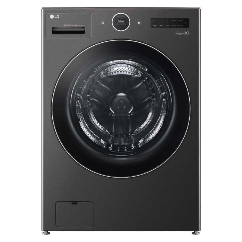 Washer and Dryer Combos |  LG 5.0 cu. ft. Mega Capacity Smart WashCombo™ All-in-One Washer/Dryer with Inverter HeatPump™ Technology and Direct Drive Motor – WM6998HBA Black Washers & Dryers Black