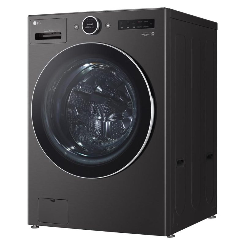 Washer and Dryer Combos |  LG 5.0 cu. ft. Mega Capacity Smart WashCombo™ All-in-One Washer/Dryer with Inverter HeatPump™ Technology and Direct Drive Motor – WM6998HBA Black Washers & Dryers Black