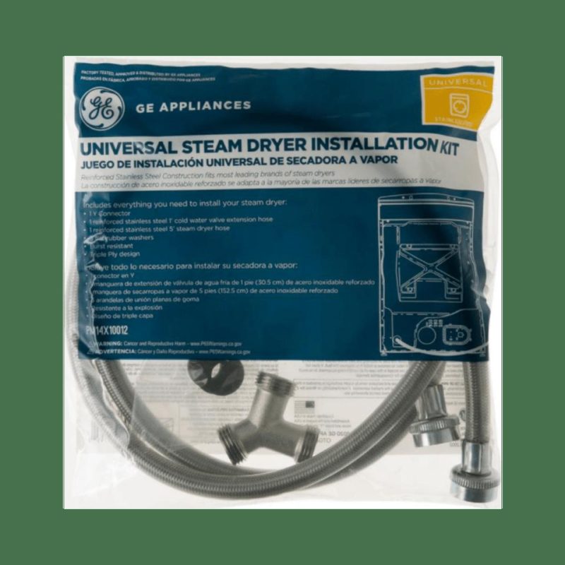 Washers & Dryer Accessories |  GE Universal Steam Dryer Kit – Stainless Steel – PM14X10012 Stainless Steel Parts & Accessories Stainless Steel