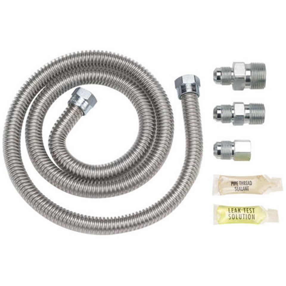 Washers & Dryer Accessories |  GE® 48” Gas Dryer Install Kit – Universal (PM15X104) Silver Parts & Accessories Silver