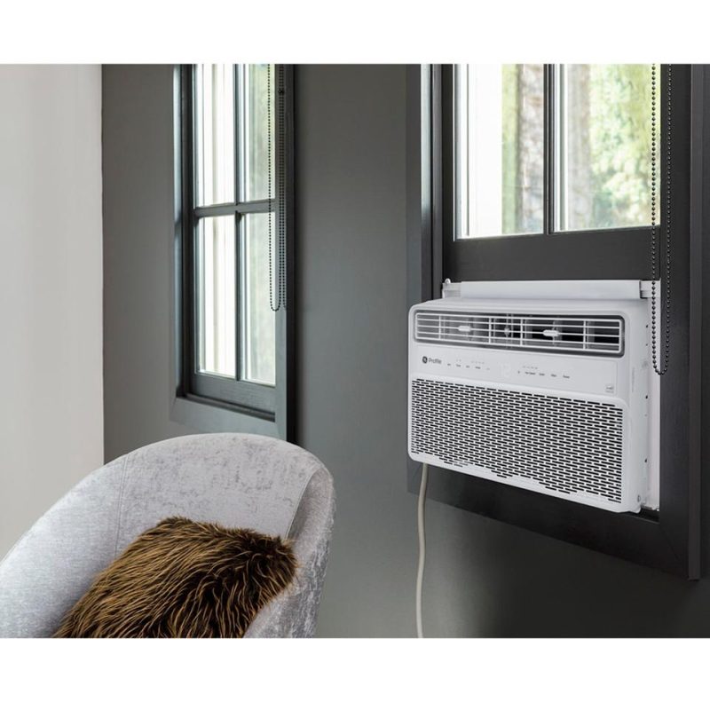 Window Air Conditioners |  GE Profile™ ENERGY STAR® 14,000 BTU Inverter Smart Ultra Quiet Window Air Conditioner for Large Rooms up to 700 sq. ft. – PWDV14WWF White Air Conditioners White