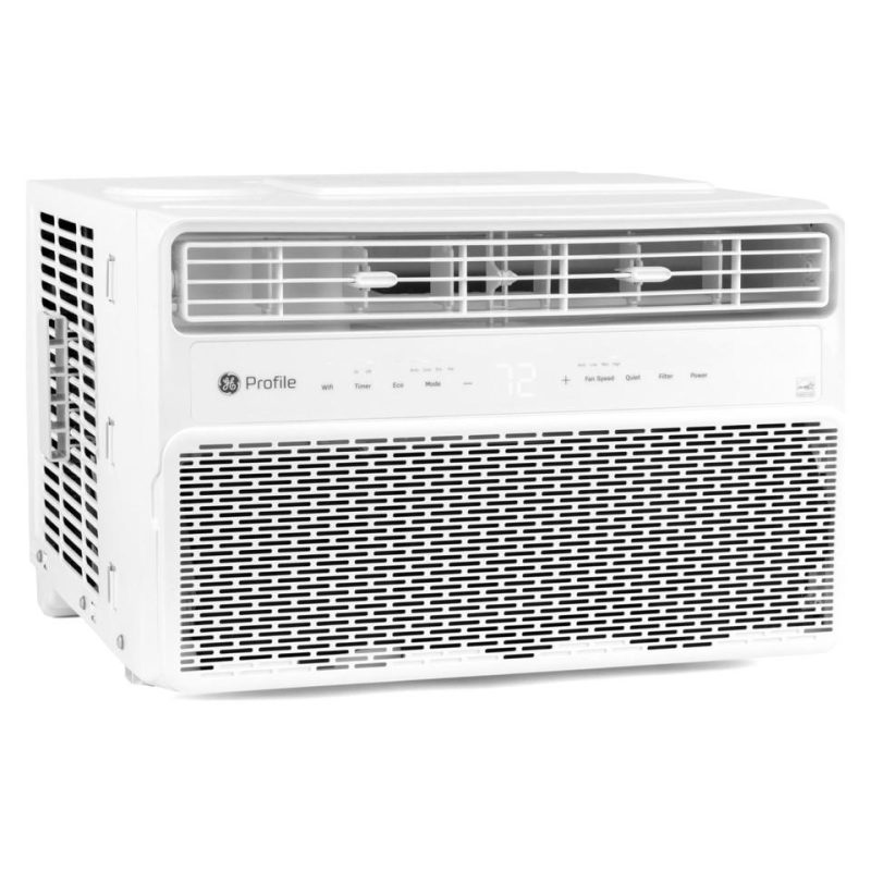 Window Air Conditioners |  GE Profile™ ENERGY STAR® 14,000 BTU Inverter Smart Ultra Quiet Window Air Conditioner for Large Rooms up to 700 sq. ft. – PWDV14WWF White Air Conditioners White