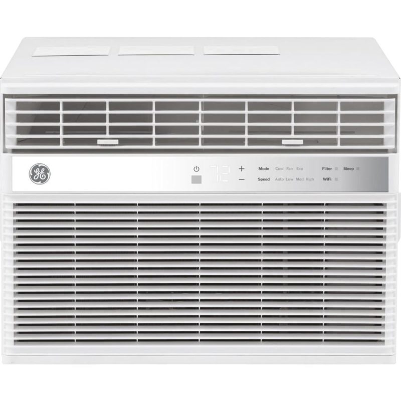 Window Air Conditioners |  GE® 10,000 BTU Smart Electronic Window Air Conditioner for Medium Rooms up to 450 sq. ft. – AWES10WWF White Air Conditioners White