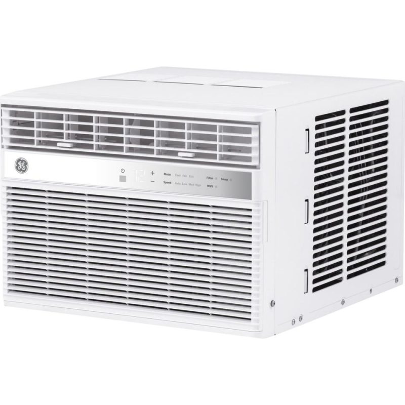 Window Air Conditioners |  GE® 10,000 BTU Smart Electronic Window Air Conditioner for Medium Rooms up to 450 sq. ft. – AWES10WWF White Air Conditioners White