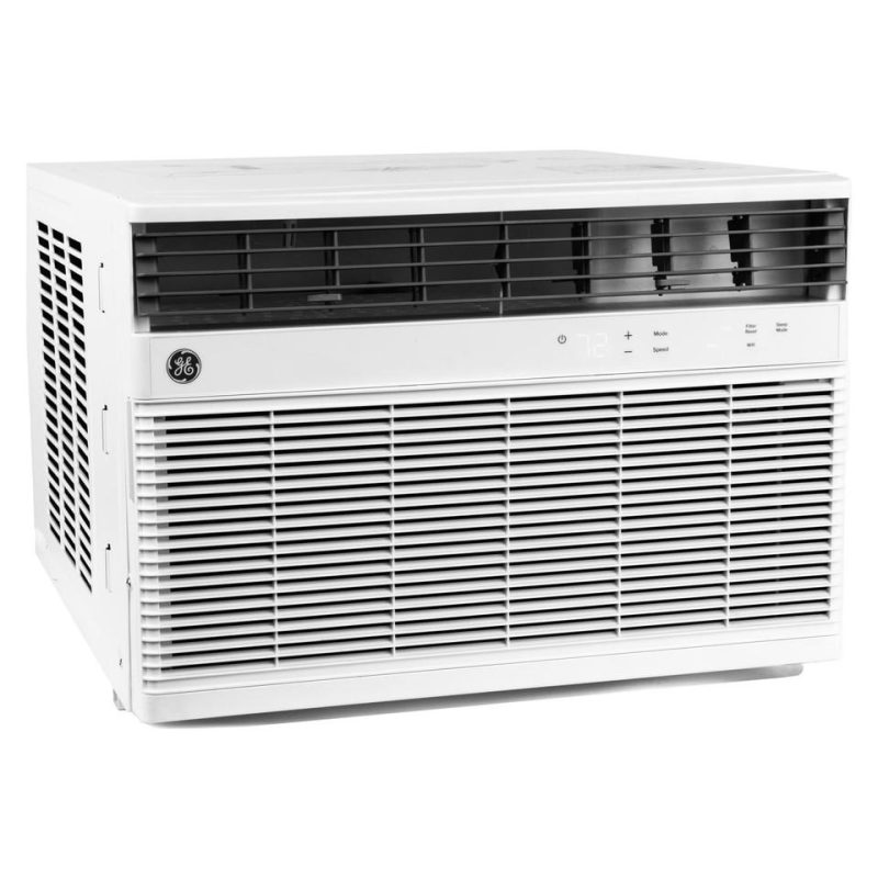 Window Air Conditioners |  GE® 12,000 BTU Smart Heat/Cool Electronic Window Air Conditioner for Large Rooms up to 550 sq. ft. – AWGH12WWF White Air Conditioners White