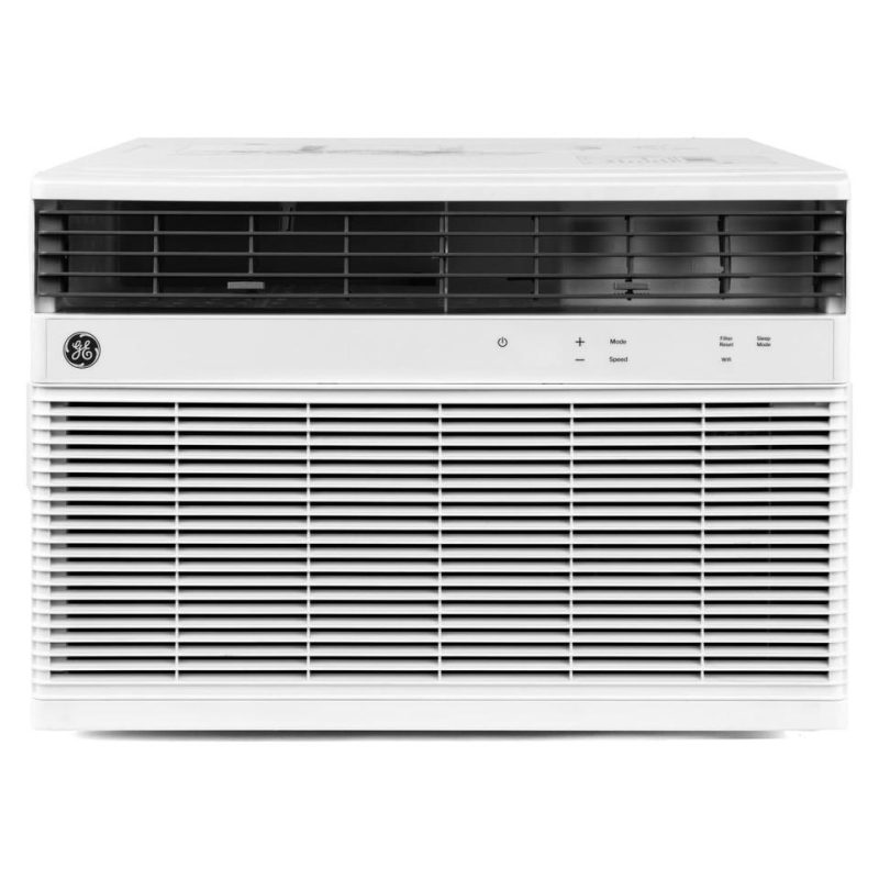 Window Air Conditioners |  GE® 12,000 BTU Smart Heat/Cool Electronic Window Air Conditioner for Large Rooms up to 550 sq. ft. – AWGH12WWF White Air Conditioners White