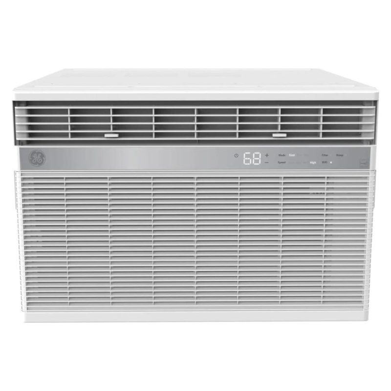 Window Air Conditioners |  GE® 18,300 BTU 230/208 Volt Smart Electronic Window Air Conditioner for Extra-Large Rooms White Air Conditioners White