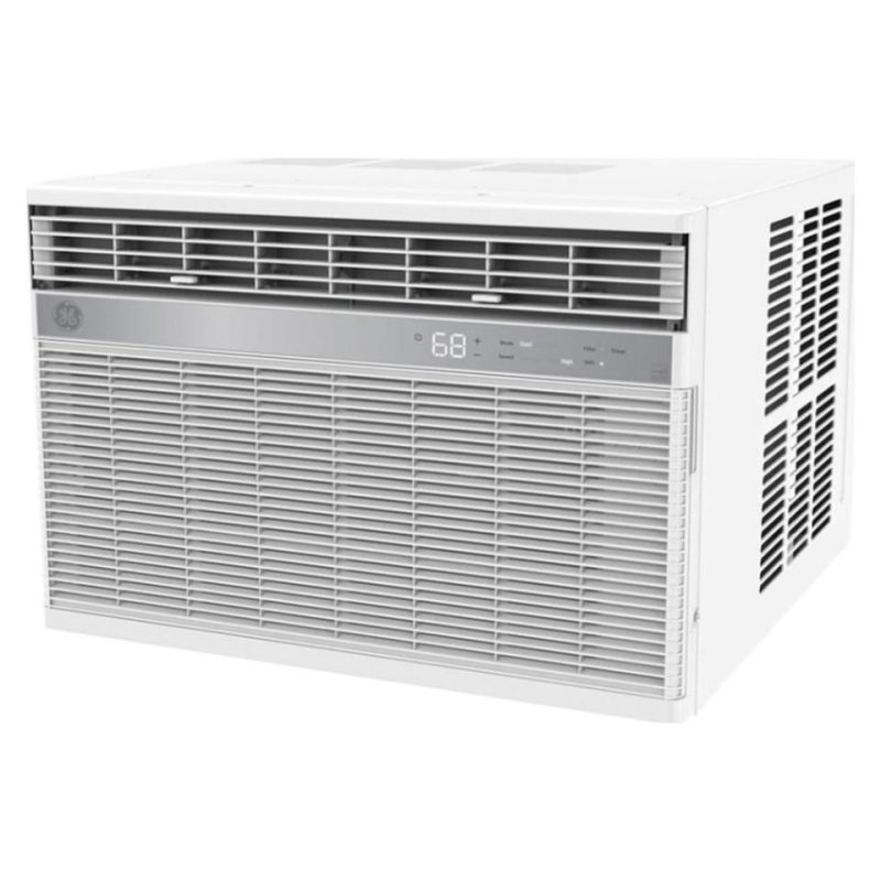 Window Air Conditioners |  GE® 18,300 BTU 230/208 Volt Smart Electronic Window Air Conditioner for Extra-Large Rooms White Air Conditioners White