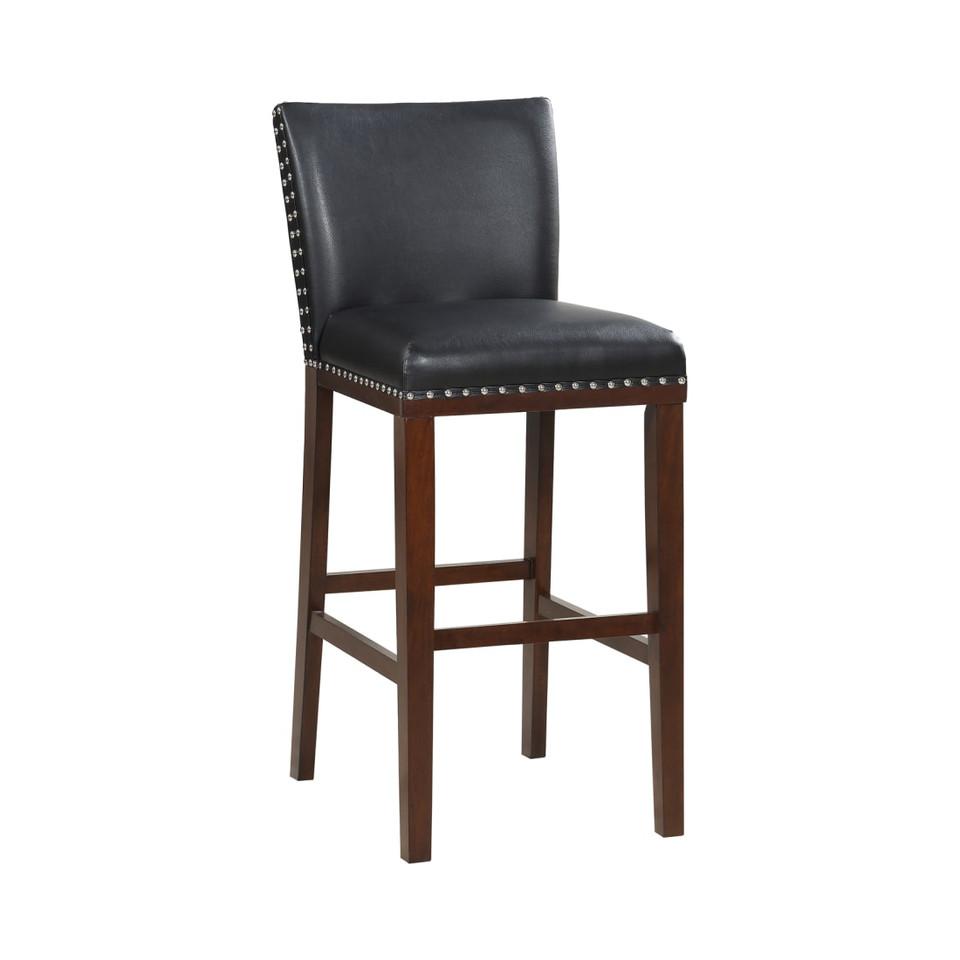 Bar Stools |  Freemont Black Wood Bar Stool Black Bar Stools Bar Stools