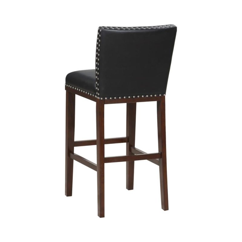 Bar Stools |  Freemont Black Wood Bar Stool Black Bar Stools Bar Stools