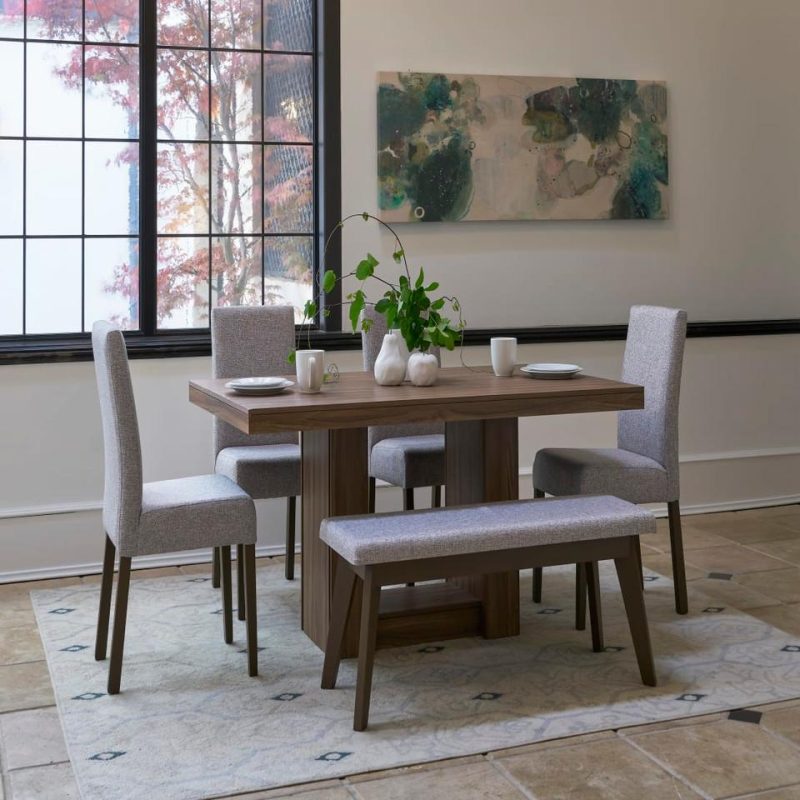 Dining Chairs & Seating |  Becker Collection Bench Brown Dining Chairs & Seating Brown