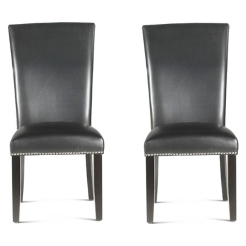 Dining Chairs & Seating |  Cayman Set of 2 Dining Chairs Black Dining Chairs & Seating Black