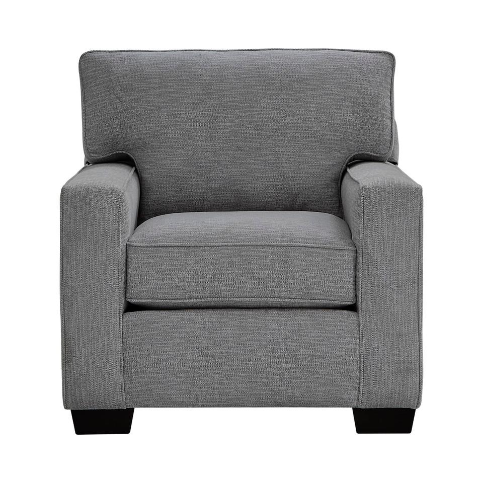 Accent Chairs |  Crestview Track Arm Graphite Chair Gray Living Room Furniture Accent Chairs