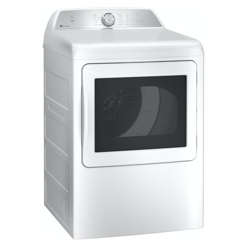 Electric Dryers |  GE Profile 7.4 cu. ft. Electric Dryer with Sanitize Cycle and Sensor Dry – PTD60EBSRWS White Electric Dryers Electric Dryers