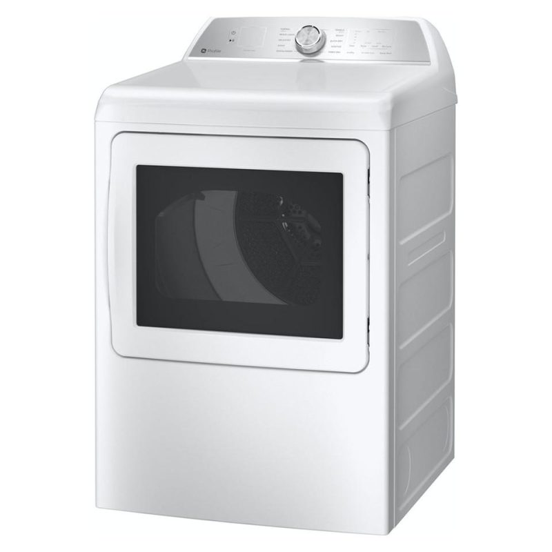 Electric Dryers |  GE Profile 7.4 cu. ft. Electric Dryer with Sanitize Cycle and Sensor Dry – PTD60EBSRWS White Electric Dryers Electric Dryers