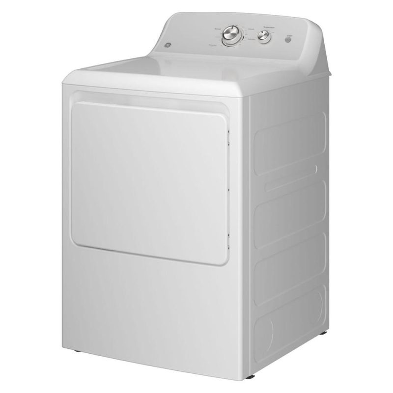 Electric Dryers |  GE® 7.2 cu. ft. Capacity Electric Dryer with Up To 120 ft. Venting​ and Reversible Door​ – GTD38EASWWS White Electric Dryers