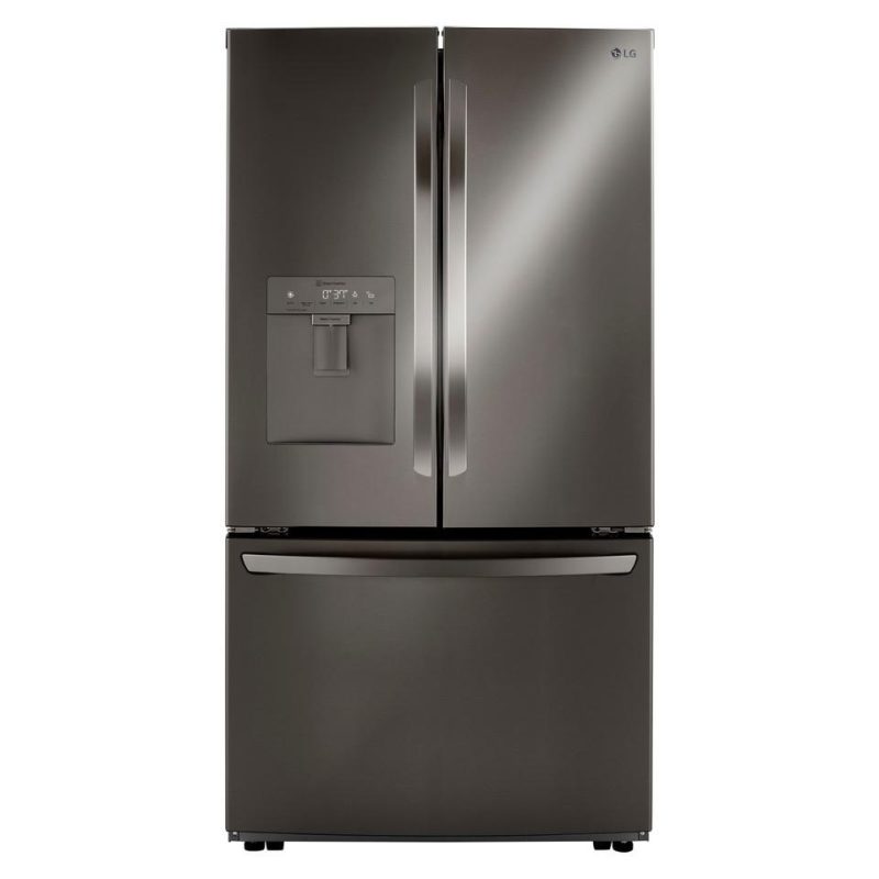 French Door Refrigerators |  LG 29 cu. ft. French Door Refrigerator with Slim Design Water Dispenser – LRFWS2906D Black French Door Refrigerators Black