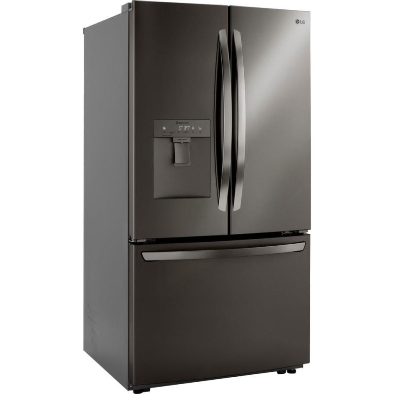 French Door Refrigerators |  LG 29 cu. ft. French Door Refrigerator with Slim Design Water Dispenser – LRFWS2906D Black French Door Refrigerators Black