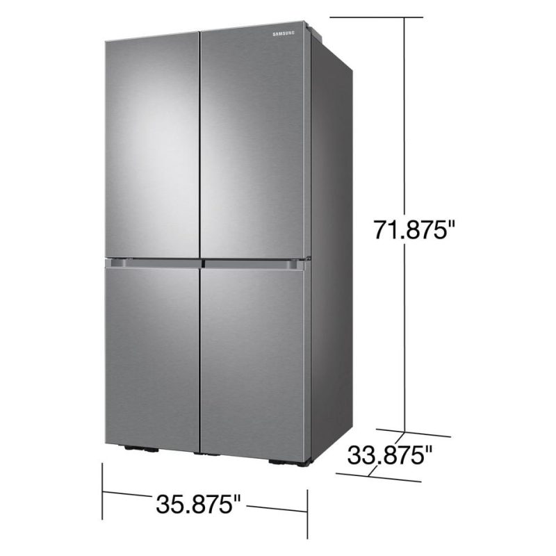 French Door Refrigerators |  Samsung 29 cu. ft. Smart 4-Door Flex™ Refrigerator with Beverage Center and Dual Ice Maker – RF29A9671SR Stainless Steel French Door Refrigerators French Door Refrigerators