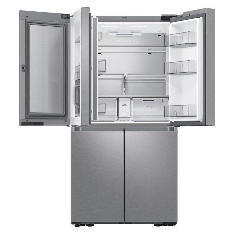 French Door Refrigerators |  Samsung 29 cu. ft. Smart 4-Door Flex™ Refrigerator with Beverage Center and Dual Ice Maker – RF29A9671SR Stainless Steel French Door Refrigerators French Door Refrigerators