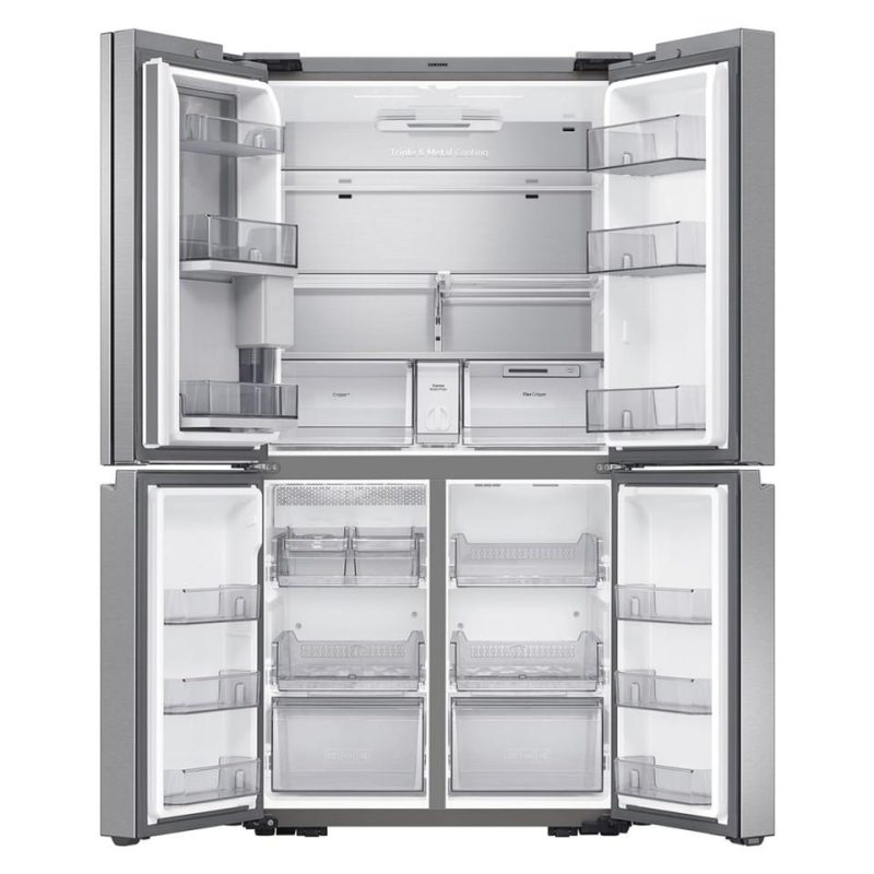 French Door Refrigerators |  Samsung 29 cu. ft. Smart 4-Door Flex™ Refrigerator with Beverage Center and Dual Ice Maker – RF29A9671SR Stainless Steel French Door Refrigerators French Door Refrigerators