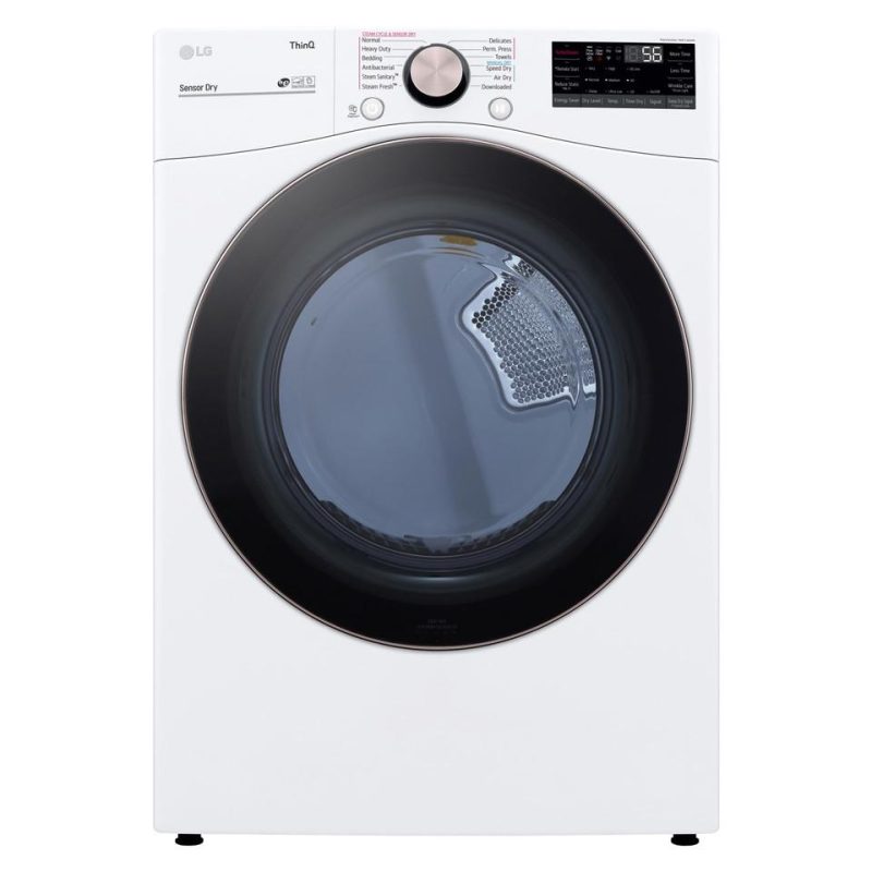 Gas Dryers |  LG 7.4 cu. ft. Ultra Large Capacity Smart wi-fi Enabled Front Load Gas Dryer with TurboSteam™ and Built-In Intelligence White Gas Dryers Gas Dryers