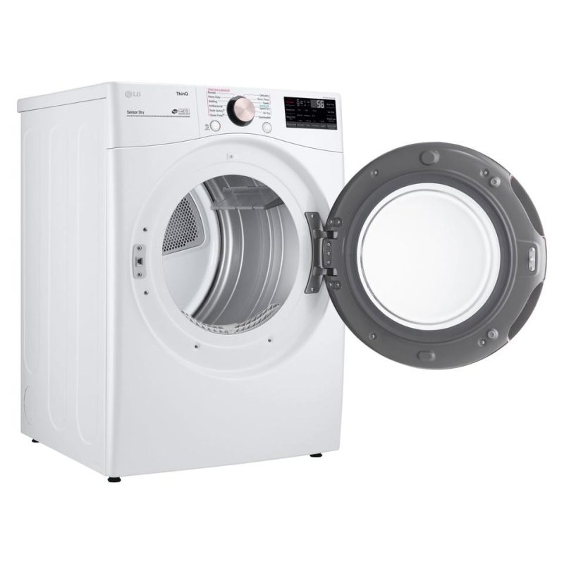 Gas Dryers |  LG 7.4 cu. ft. Ultra Large Capacity Smart wi-fi Enabled Front Load Gas Dryer with TurboSteam™ and Built-In Intelligence White Gas Dryers Gas Dryers