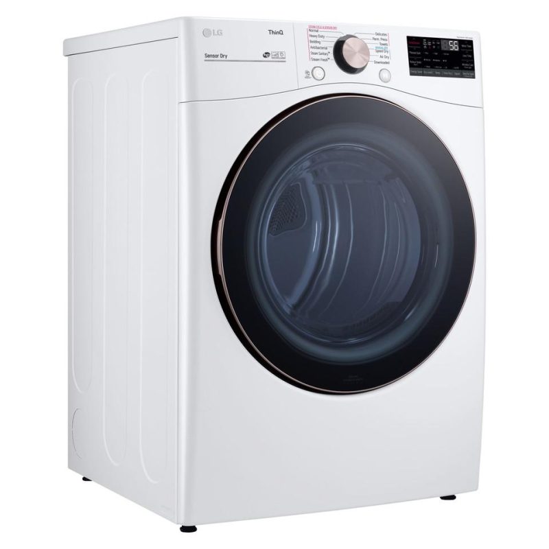 Gas Dryers |  LG 7.4 cu. ft. Ultra Large Capacity Smart wi-fi Enabled Front Load Gas Dryer with TurboSteam™ and Built-In Intelligence White Gas Dryers Gas Dryers