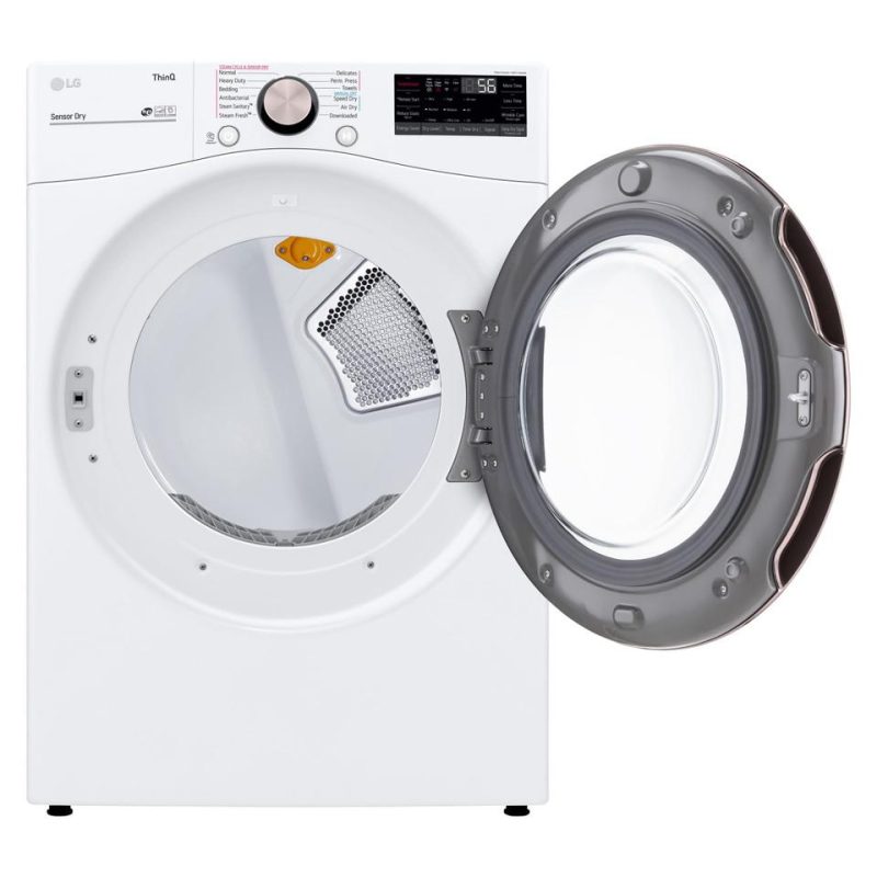 Gas Dryers |  LG 7.4 cu. ft. Ultra Large Capacity Smart wi-fi Enabled Front Load Gas Dryer with TurboSteam™ and Built-In Intelligence White Gas Dryers Gas Dryers