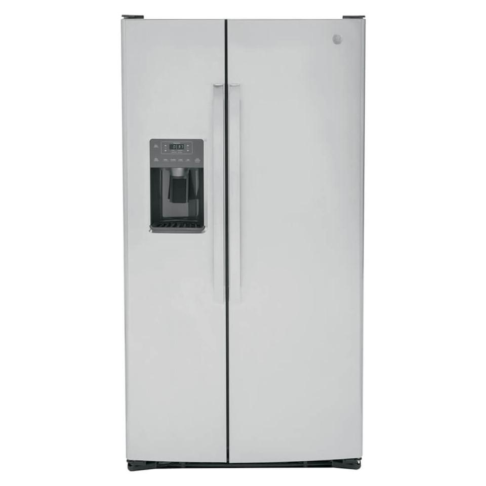 Side-by-Side Refrigerators |  GE 25.3 cu. ft. Side-By-Side Refrigerator – GSS25GYPFS Stainless Steel Refrigerators Side-by-Side Refrigerators