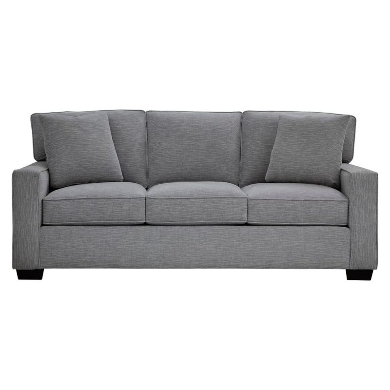 Sofas & Sleepers |  Crestview Graphite Track Arm Graphite Sofa Gray Living Room Furniture Gray