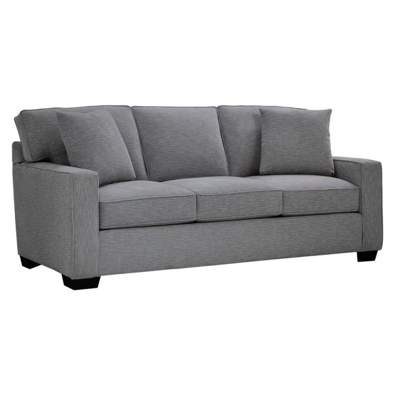 Sofas & Sleepers |  Crestview Graphite Track Arm Graphite Sofa Gray Living Room Furniture Gray