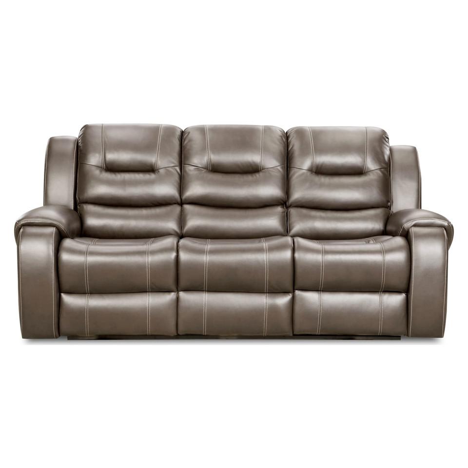 Sofas & Sleepers |  Titan Reclining Sofa in Steel Living Room Furniture Sofas & Sleepers