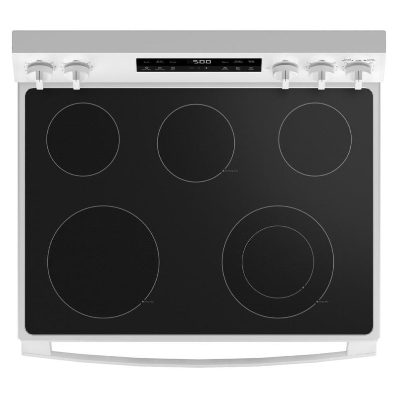 Electric Ranges |  GE 30 in. 5 Element Free-Standing Electric Range in White with Crisp Mode – GRF500PVWW White Electric Ranges Electric Ranges