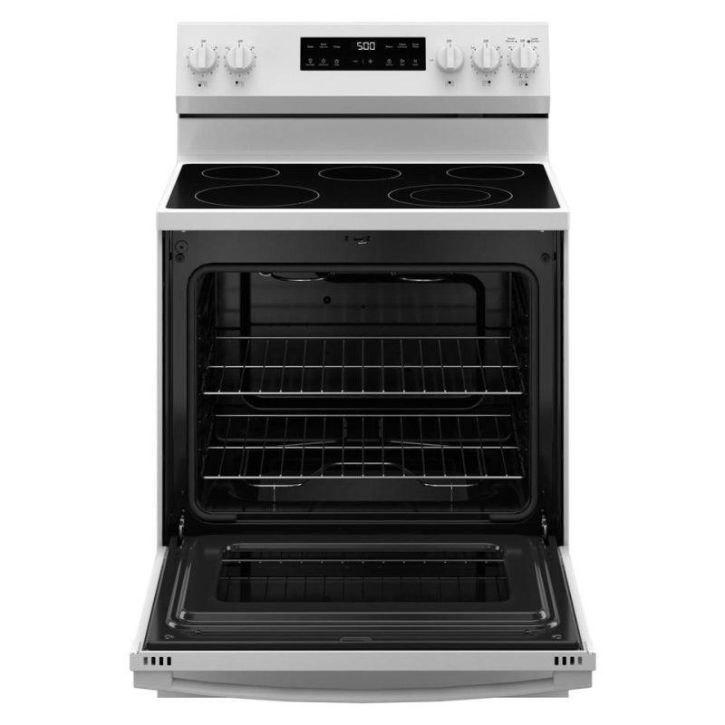 Electric Ranges |  GE 30 in. 5 Element Free-Standing Electric Range in White with Crisp Mode – GRF500PVWW White Electric Ranges Electric Ranges