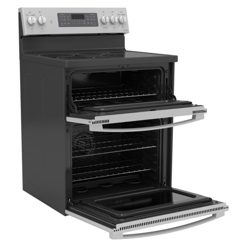 Electric Ranges |  GE Profile™ 30” Smart Free-Standing Electric Double Oven Convection Range with No Preheat Air Fry – PB965YPFS Stainless Steel Electric Ranges Electric Ranges