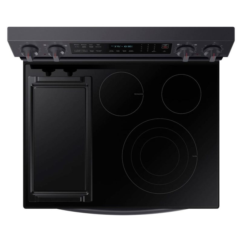 Electric Ranges |  Samsung 6.3 cu. ft. Smart Freestanding Electric Range – NE63A6711SG Black Electric Ranges Black