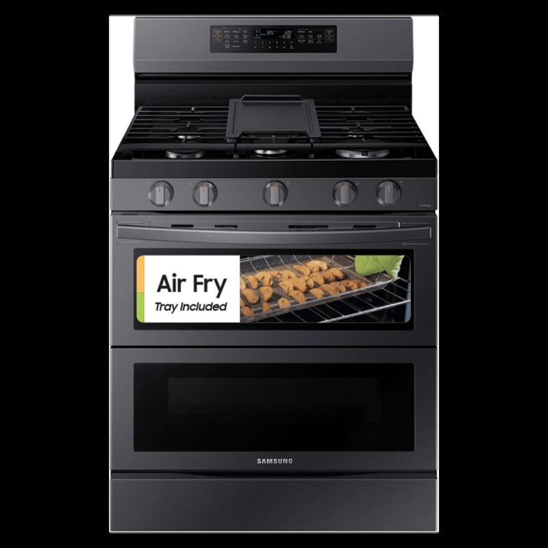 Gas Ranges |  Samsung 6.3 cu. ft. Smart Freestanding Gas Range with Flex Duo™, Stainless Cooktop & Air Fry in Stainless Steel – NX60A6751SG Stainless Steel Gas Ranges Gas Ranges