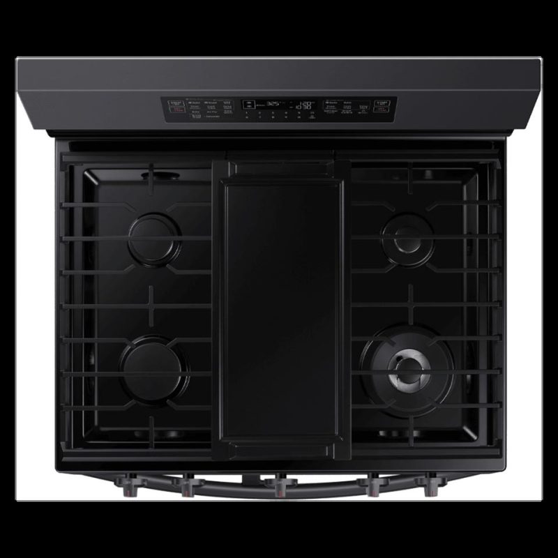 Gas Ranges |  Samsung 6.3 cu. ft. Smart Freestanding Gas Range with Flex Duo™, Stainless Cooktop & Air Fry in Stainless Steel – NX60A6751SG Stainless Steel Gas Ranges Gas Ranges