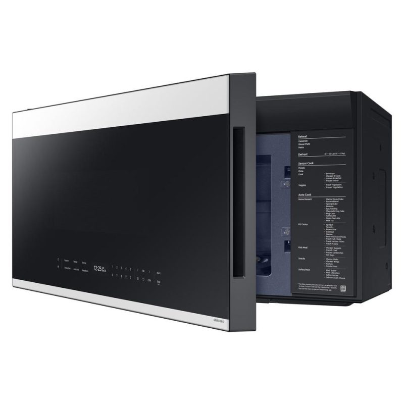 Over The Range Microwaves |  Samsung Bespoke Smart 2.1 cu. ft. Over-the-Range Microwave with Auto Connectivity & LCD Display – ME21DB670012 White Microwaves Over The Range Microwaves