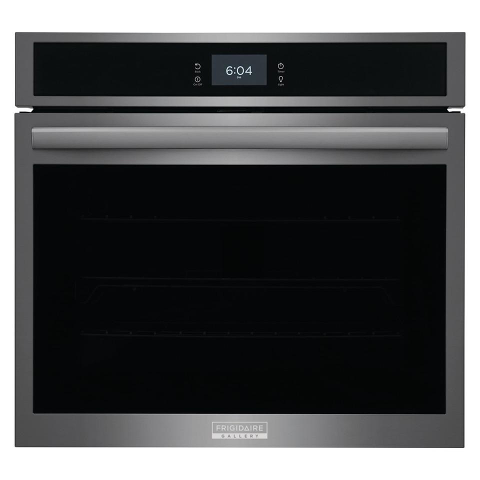 Single Ovens |  Frigidaire Gallery 30” Single Electric Wall Oven with Total Convection – Black Stainless Steel – GCWS3067AD Black Single Ovens Black